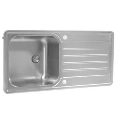 Deep Square & Single Bowl & Drainer (Reversible)