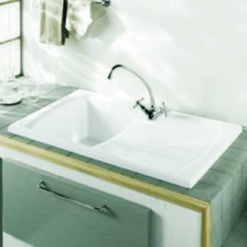 Single Bowl & Drainer Ceramic