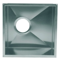 Square Single Bowl Under Mount 300mm