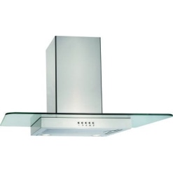 Glass Chimney Hood 900mm