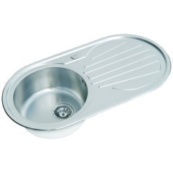 Single Bowl & Round Drainer